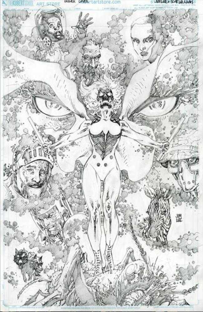 Geiger #19 Cover D 1 in 50 Jim Lee Black & White Variant