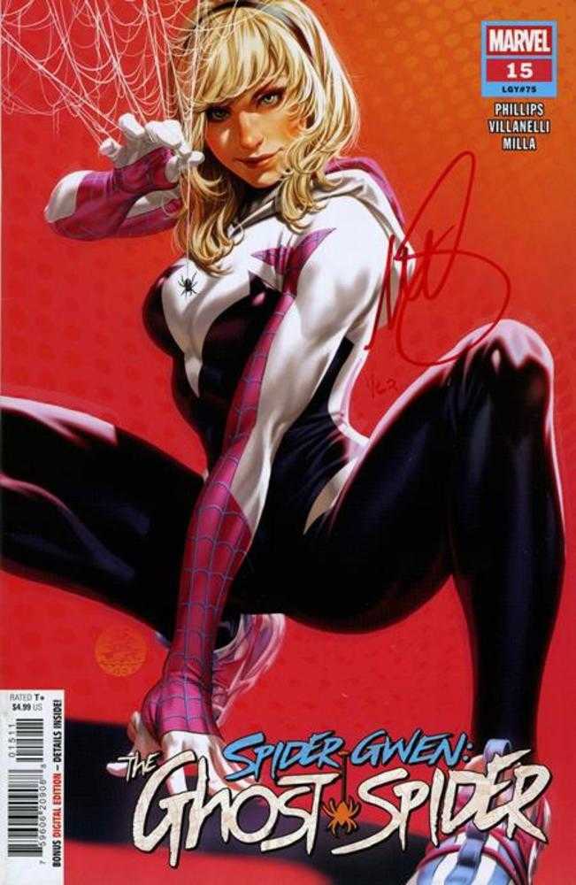 Df Spider Gwen The Ghost Spider #15 Signed By Mark Brooks