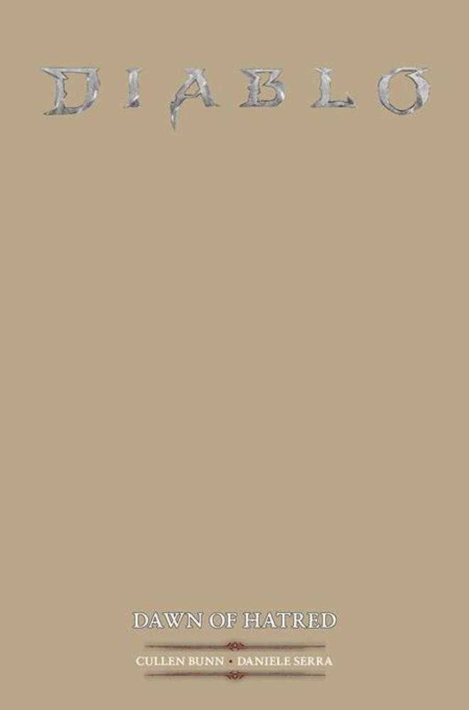 Diablo Dawn Of Hatred #1 (Of 4) Cover E Blank Sketch Variant (Mature)