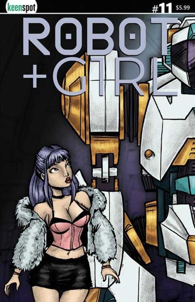 Robot + Girl #11 Cover A Mike White Left Side Connecting Cover Bagged With Trading Card