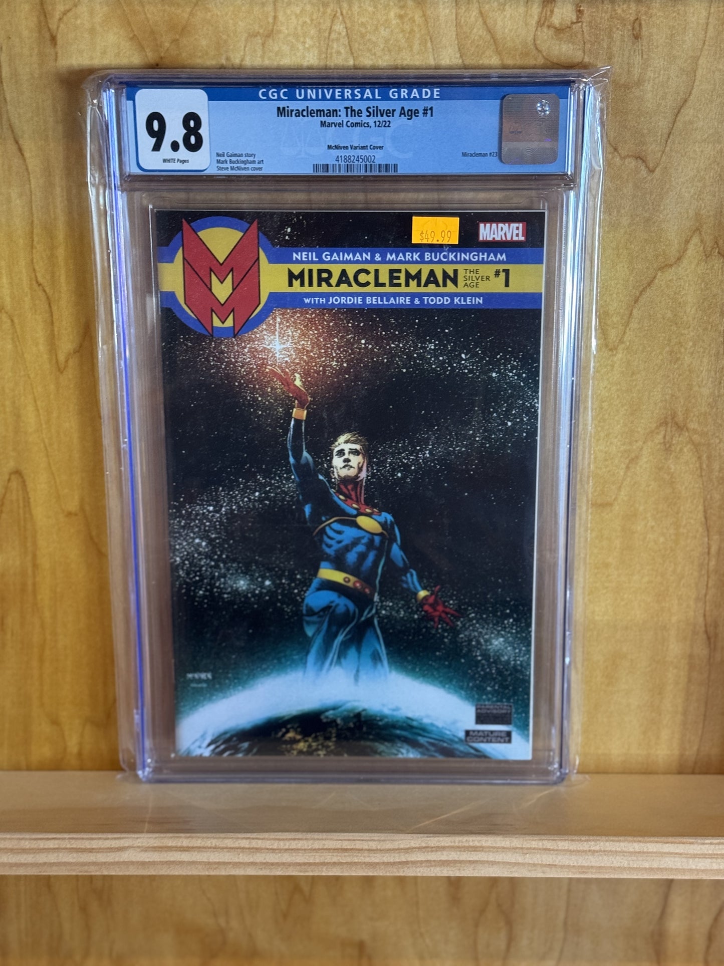 Miracleman: The Silver Age #1 CGC 9.8 1:25 McNiven Variant