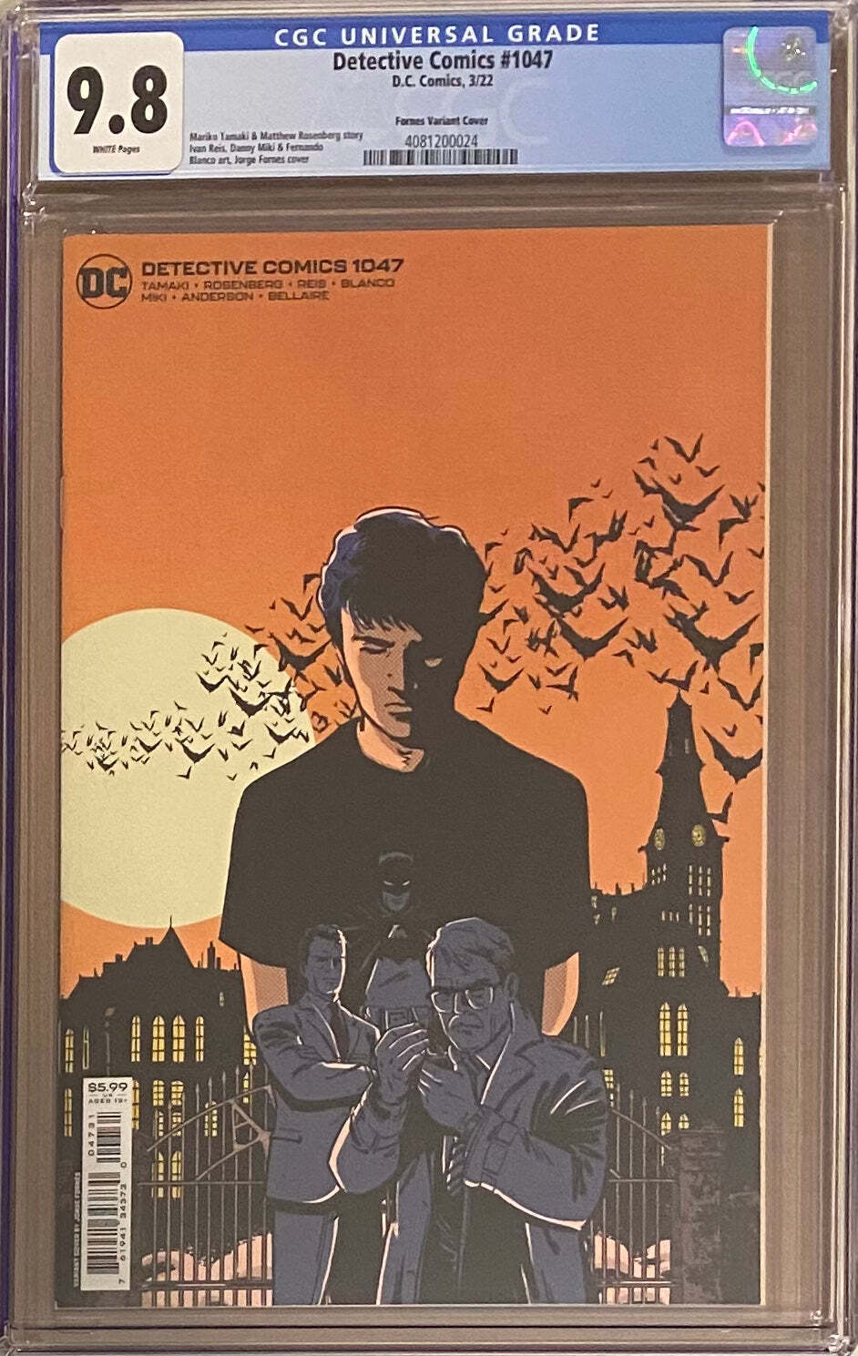 Detective Comics #1047 1:25 Fornes Variant CGC Graded 9.8