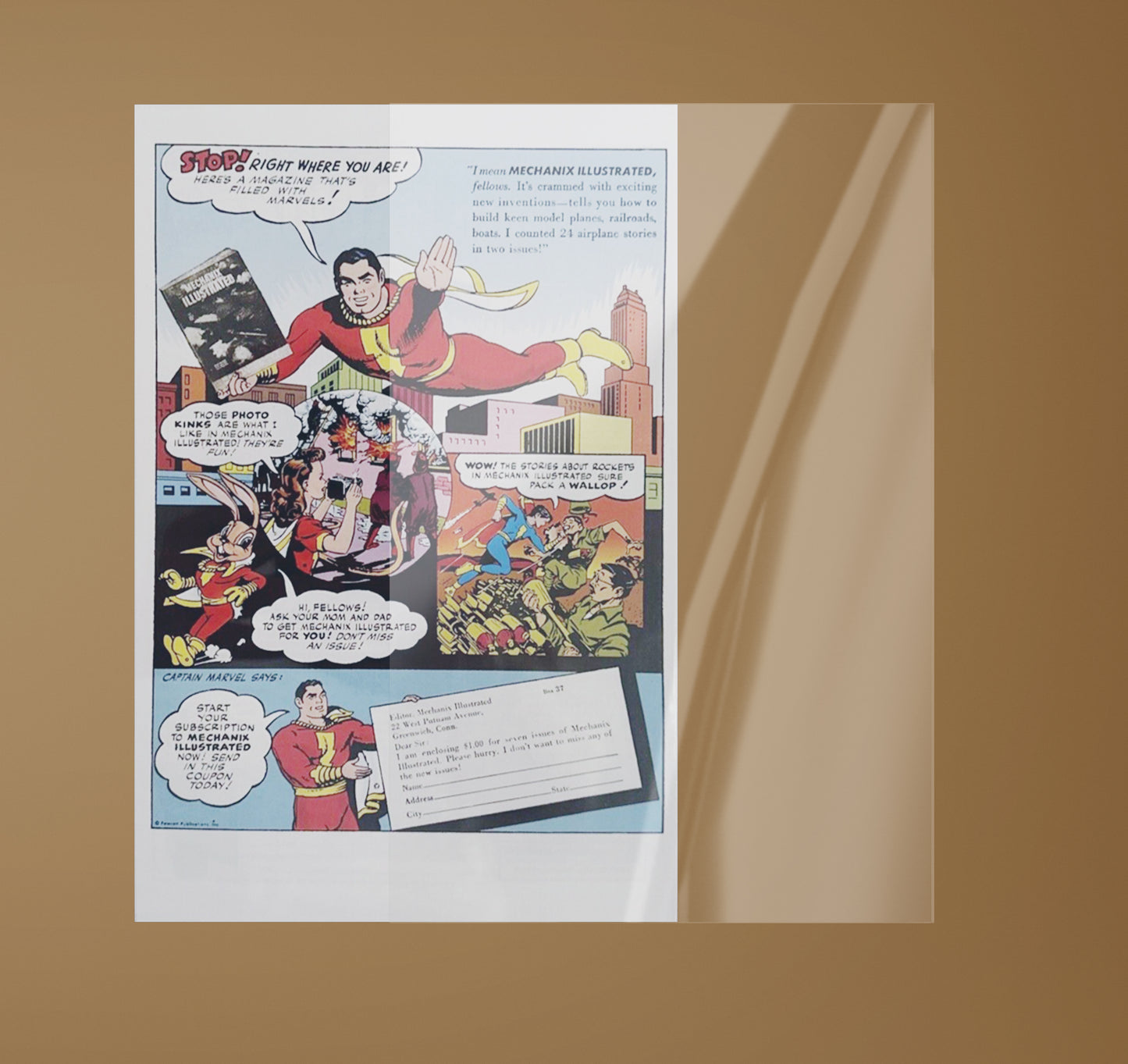 Clear Comic Book Backing Boards