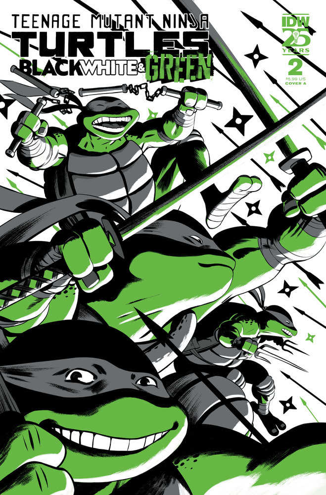 Teenage Mutant Ninja Turtles: Black, White, And Green #2 Cover A (RodríGuez)