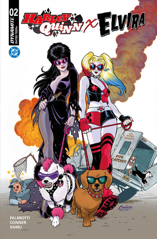 Harley Quinn X Elvira #2 Cover E Amanda Conner 1 Foil