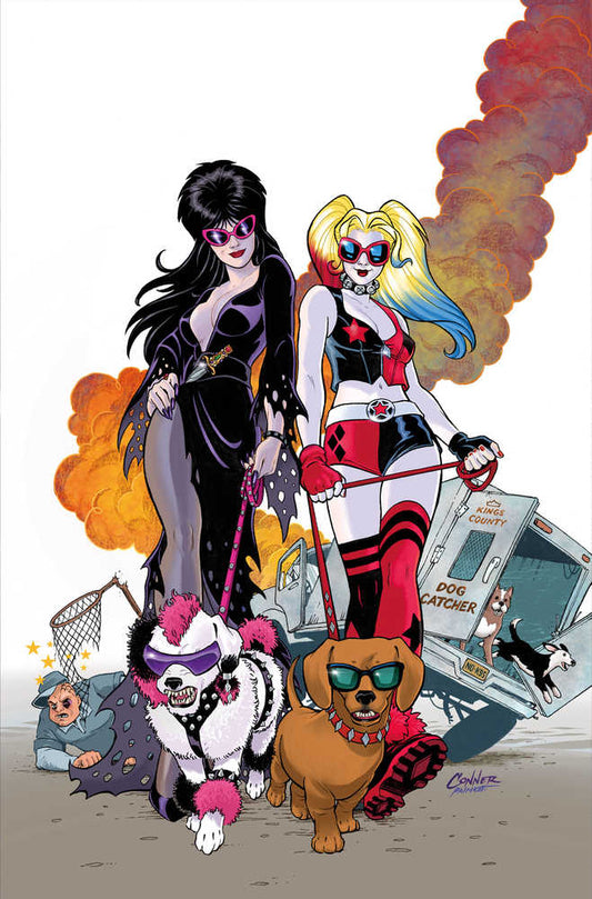Harley Quinn X Elvira #2 Cover F Amanda Conner 1 Foil Vir