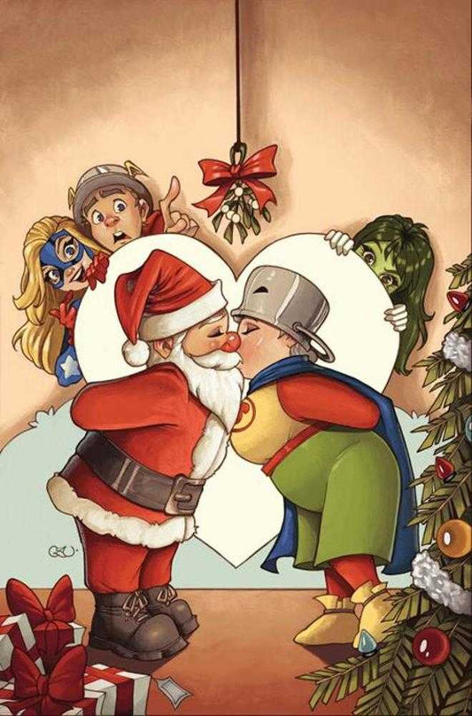 DC's I Saw Ma Hunkel Kissing Santa Claus #1 (One Shot) Cover A Chrissie Zullo