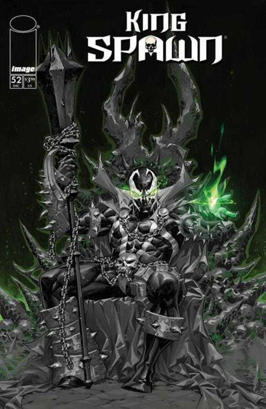 King Spawn #52 Cover B Kael Ngu Black & White Variant