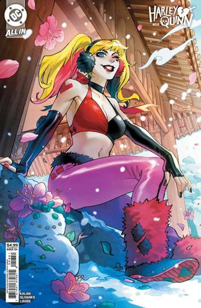 Harley Quinn #58 Cover E Haining Sweater Weather Card Stock Variant
