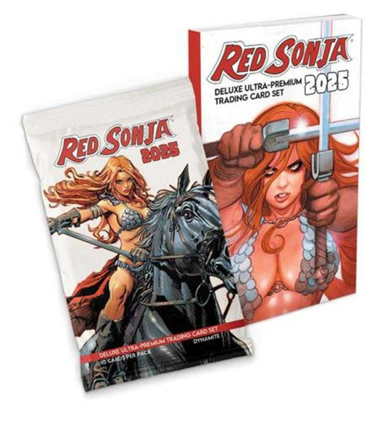 Red Sonja 2025 Deluxe Ultra Premium Trading Card Set Mini Box Foil Pack