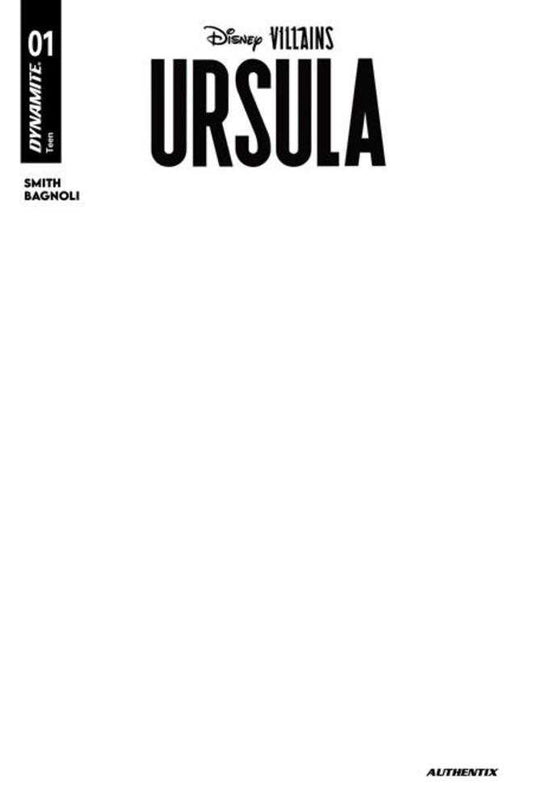 Disney Villains Ursula #1 Cover F Blank Authentix Variant