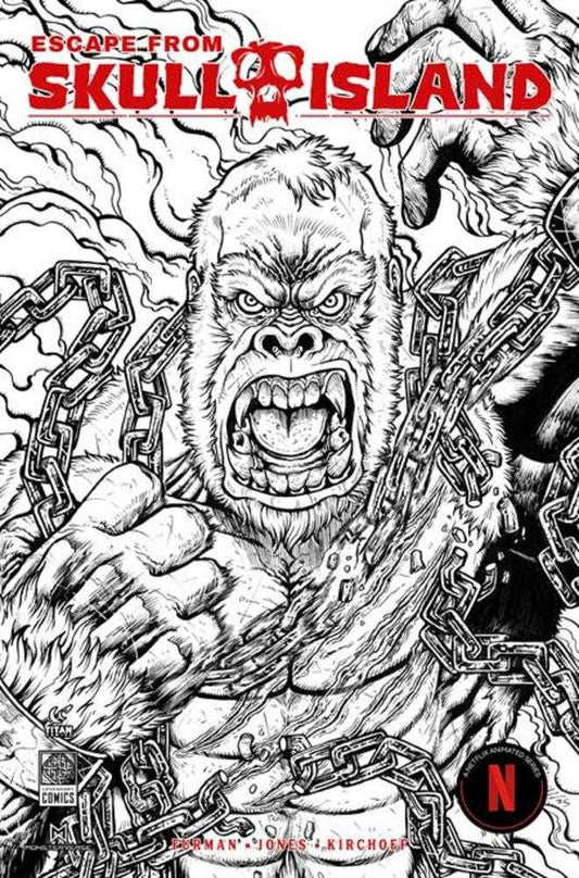 Escape From Skull Island #1 (Of 4) Cover H Maria Wolf Bw Variant
