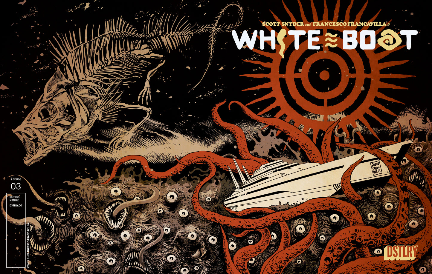 White Boat #3 Cover B Francesco Francavilla Variant