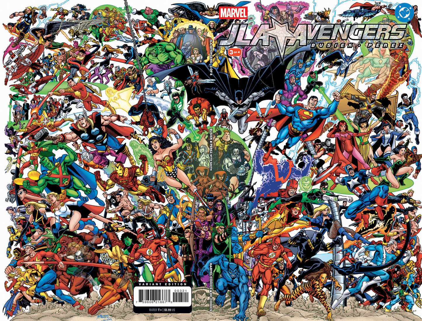 JLA/Avengers #3 Facsimile Edition Foil Wraparound Variant