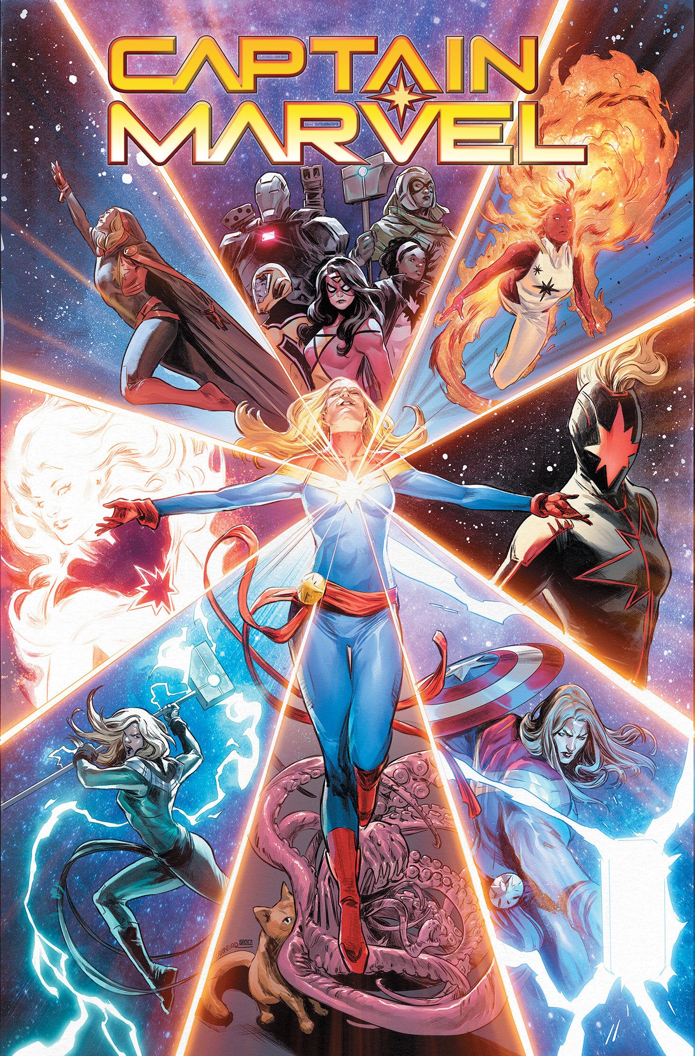 Captain Marvel: Highest, Furthest, Fastest Omnibus Carmen Carnero Cover