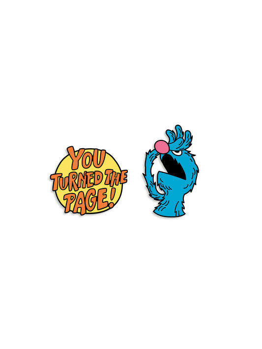 Sesame Street: The Monster At The End Of This Book Enamel Pin Set   Pin Set Of 2
