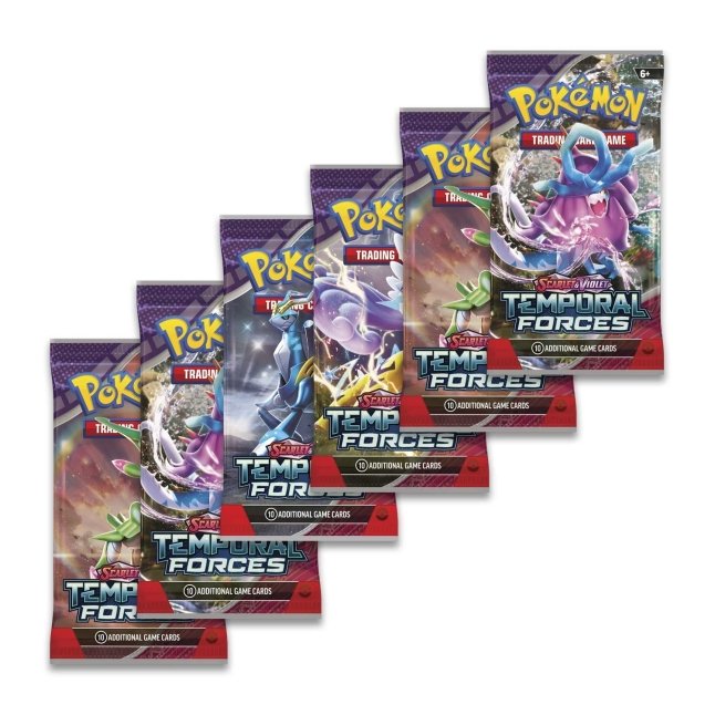 Pokémon TCG: Scarlet & Violet-Temporal Forces Booster Bundle (6 Packs)