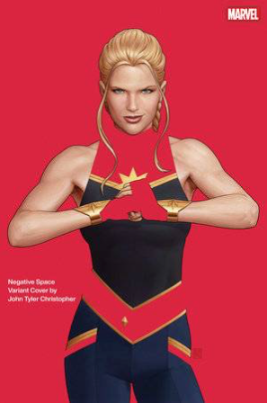 Captain Marvel #1 John Tyler Christopher Negative Space Variant