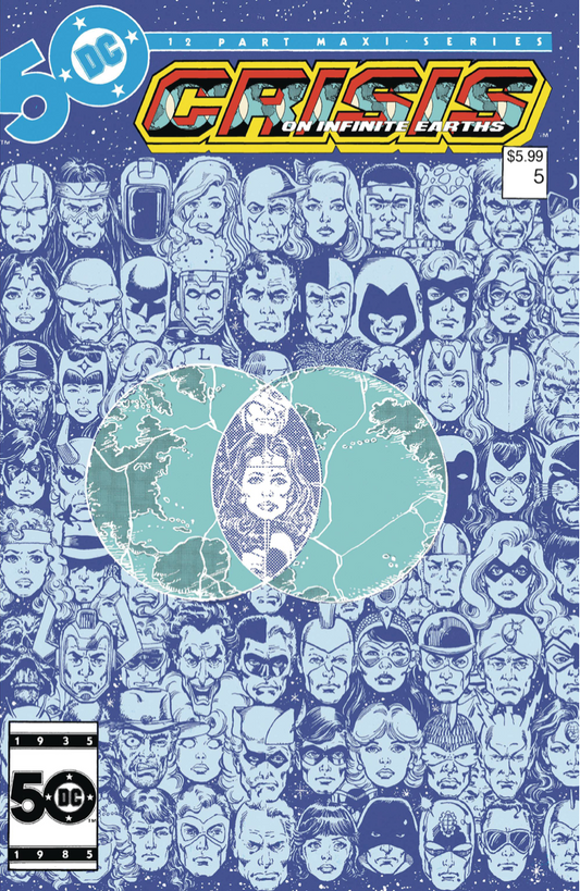 Crisis On Infinite Earths #5 Facsimile Edition Cover B George Perez Foil Variant