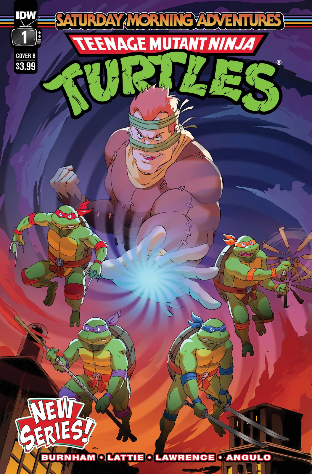 Teenage Mutant Ninja Turtles Saturday Morning Adventures #1 Cover B Schoening