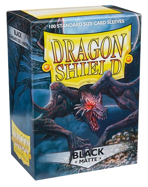 Dragon Shield Matte Sleeves - Black (100-Pack)