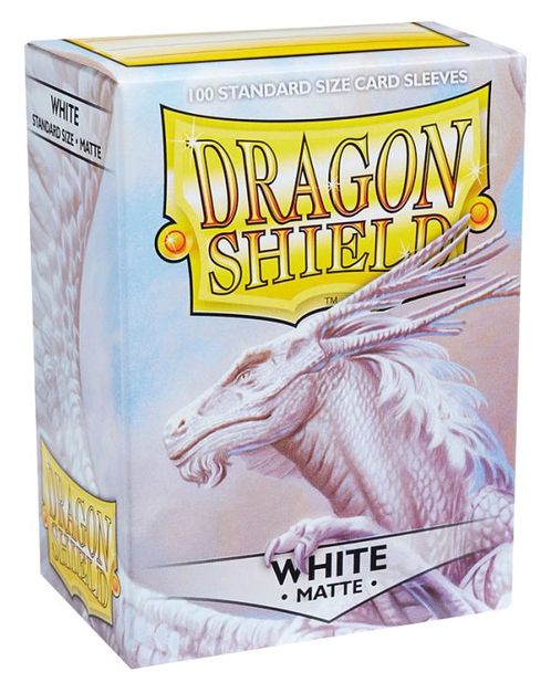 Dragon Shield Matte Sleeves - White (100-Pack)