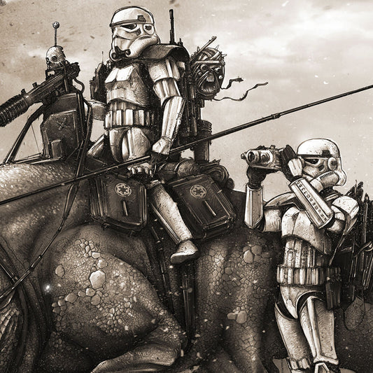 Signed Shane Molina Print - "The Last Sand Troopers"