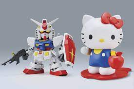 Gundam Hello Kitty and RX-78-2 Gundam SD-EX Standard Model Kit
