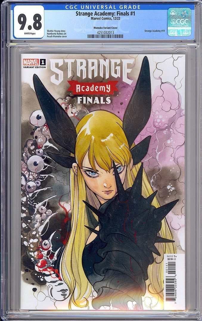 Strange Academy:Finals #1 Peach Momoko 1:50 Variant CGC 9.8