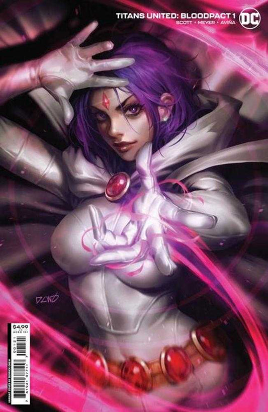 Titans United Bloodpact #1 (Of 6) Cover B Derrick Chew Card Stock Variant