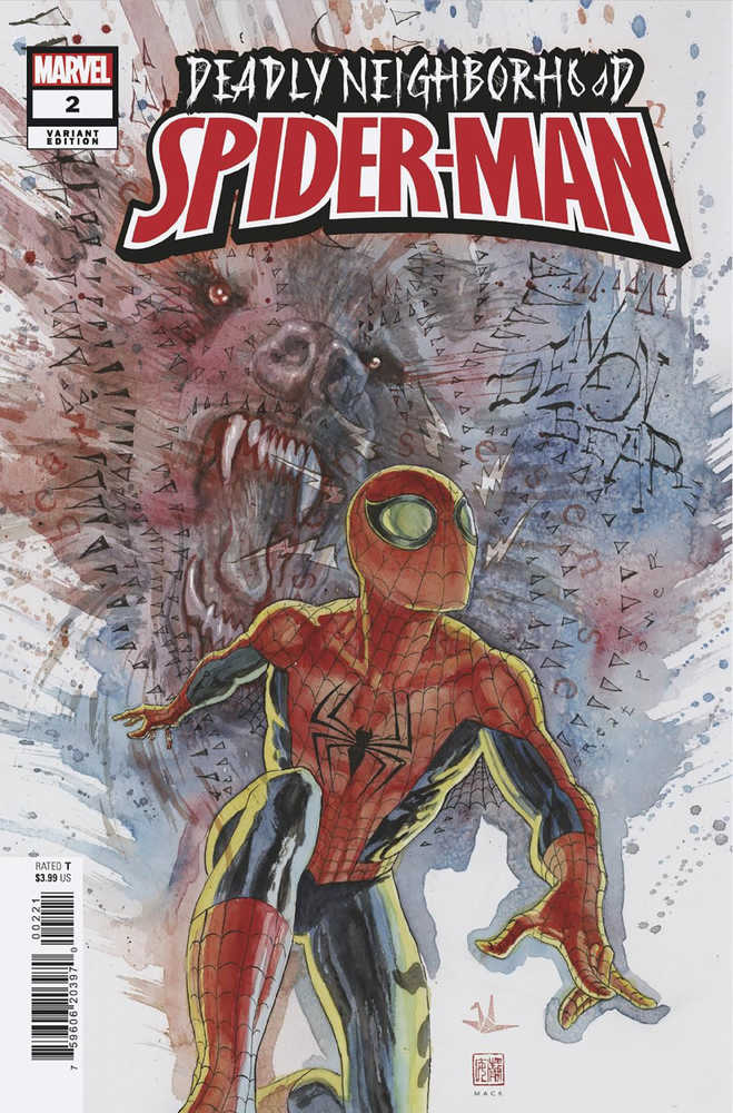 Deadly Neighborhood Spider-Man #2 (Of 5) David Mack Variant