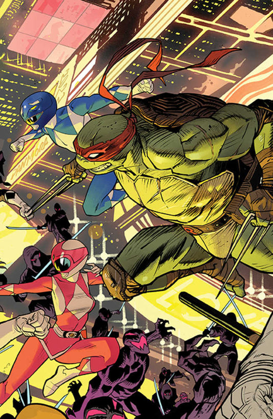 Mmpr Teenage Mutant Ninja Turtles II #1 (Of 5) Cover C Connecting Variant 3 Mora