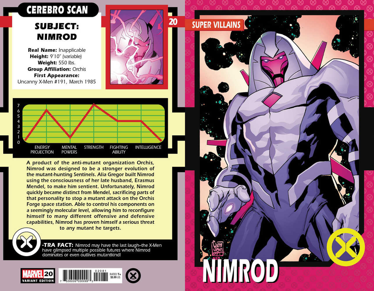 X-Men 20 Camuncoli Trading Card Variant