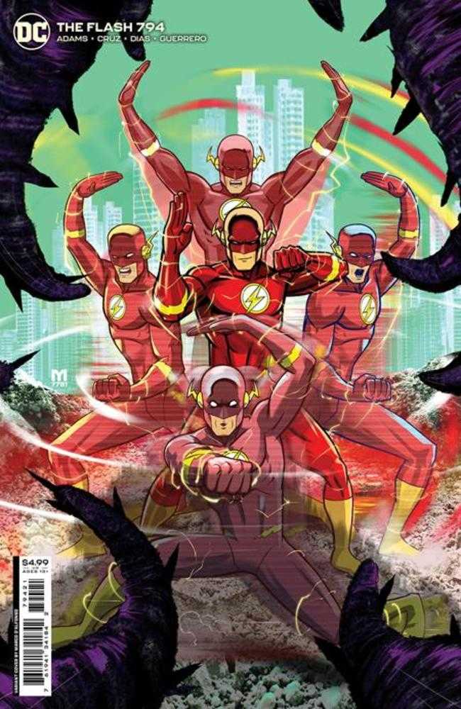 Flash 794 Cover B Marco Dalfonso Card Stock Variant (One-Minute War)