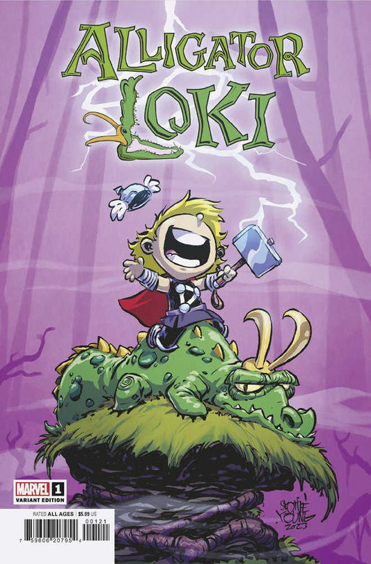 Alligator Loki 1 Skottie Young Variant(Subscription)