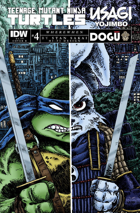 Teenage Mutant Ninja Turtles Usagi Yojimbo Wherewhen #4 Variant B (Eastman & Laird)