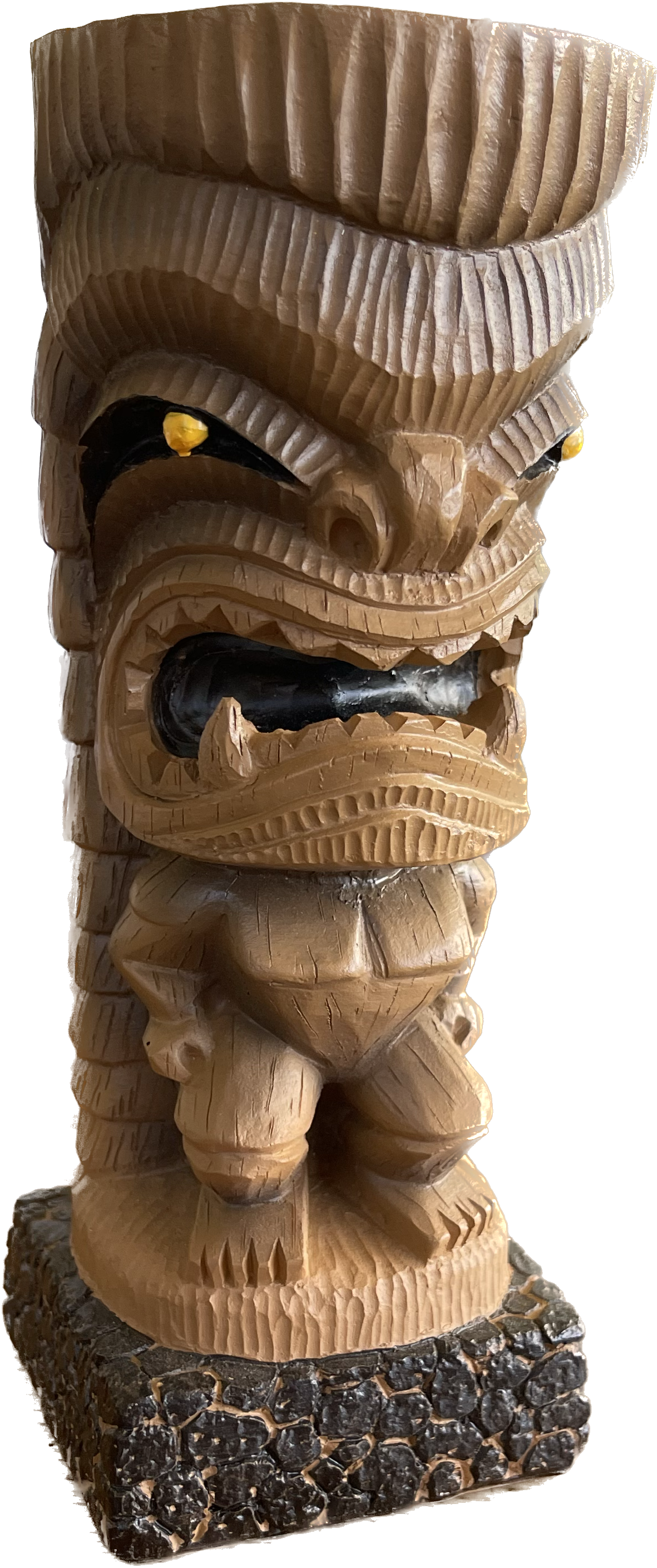 Protection Tiki Statue from Pineapple Man Comic Signed by Sam Campos